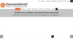 Desktop Screenshot of gemeindebrief.evangelisch.de