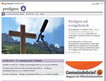 Tablet Screenshot of predigten.evangelisch.de